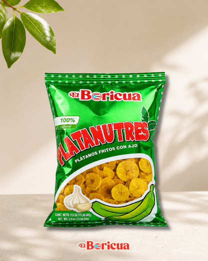 Platanutres con Ajo (Garlic Plantain Chips)
