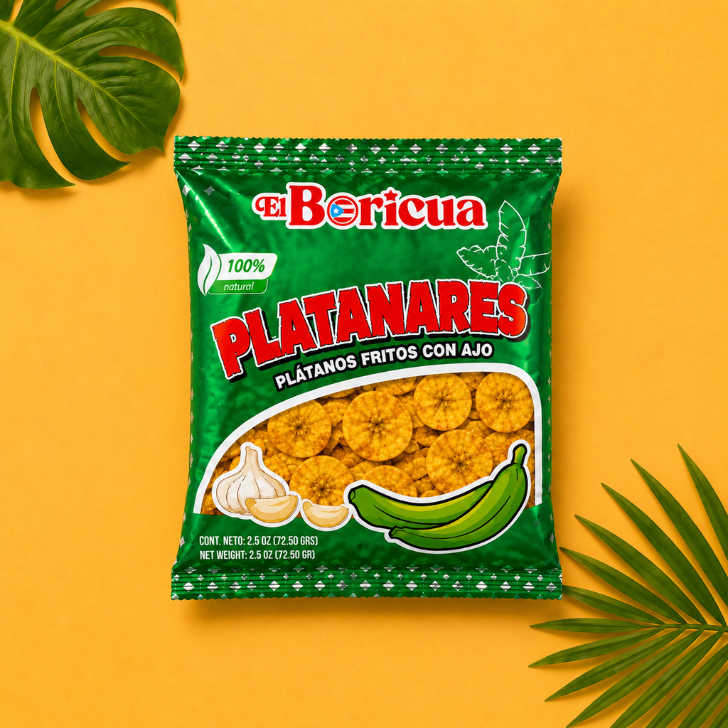 Platanutres con Ajo (Garlic Plantain Chips)