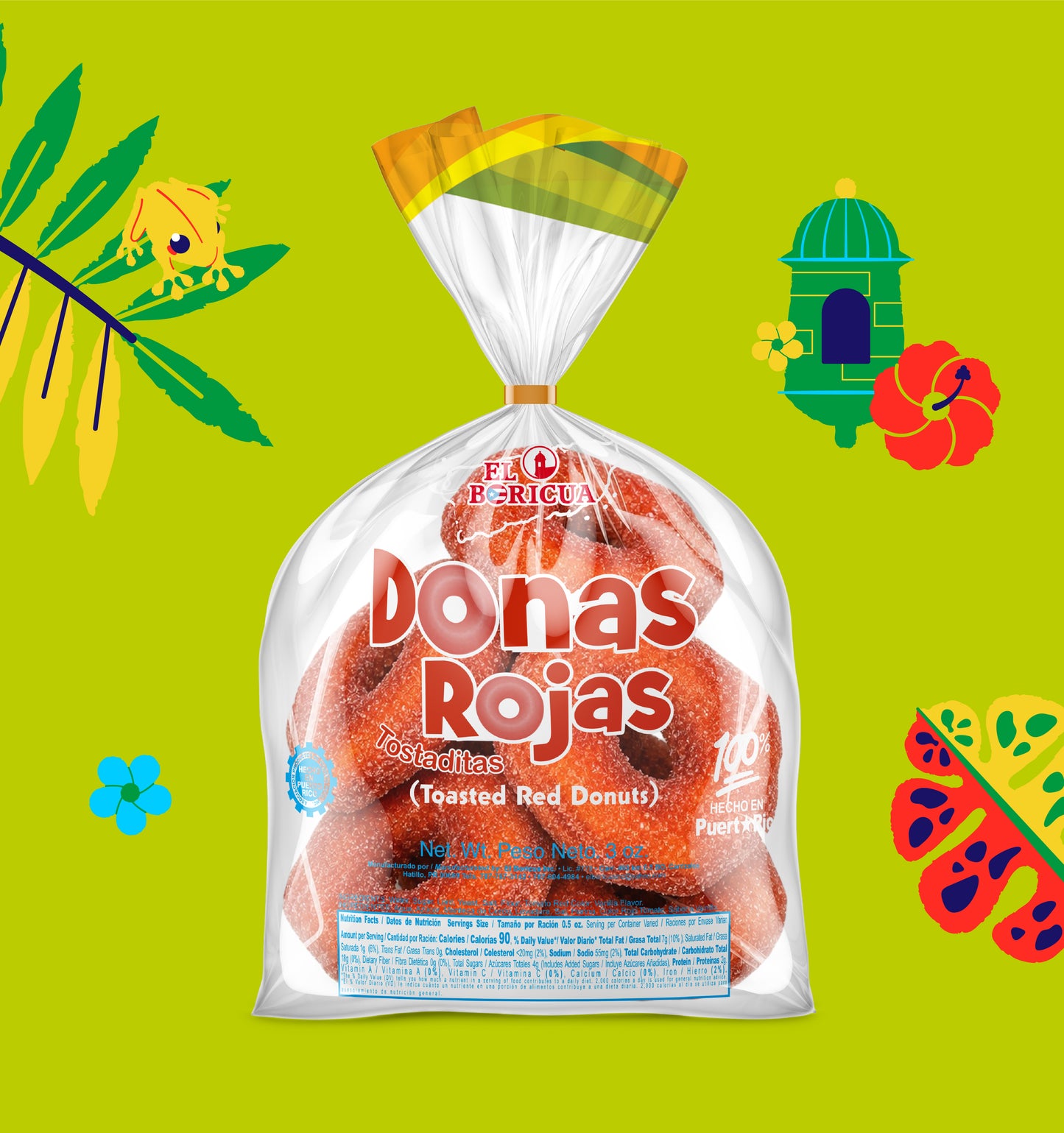 Donas Rojas (Red Sugar Donuts)