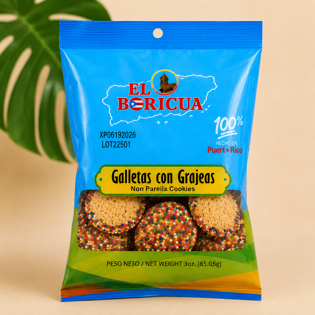 Galletas con Grajeas 3oz (Nonpareils Cookies)